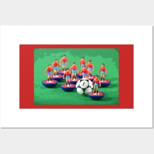 Spain national team retro subbuteo football team Posters and Art